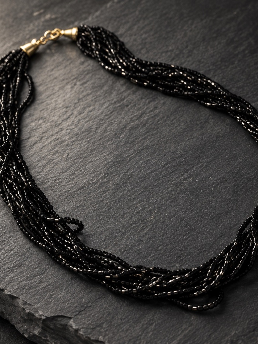 "Vintage 1960s Multi-Strand Cascade Waterfall Necklace